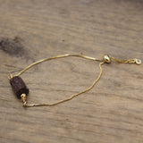 Faceted Natural Gems Gold Chains Adjustable Bracelets Lapis Amethysts Labradorite Apatite Crystal Single Bracelet Jewelry