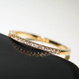 Minimalist Thin Rings for Women Wedding Brilliant Cubic Zircon High Quality Versatile Female Finger Ring Jewelry