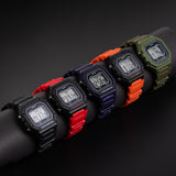 Fashion Men Digital Wristwatches Sport Army Green Mens Watches Luxury Led Electronic Clock Waterproof Square Dial