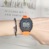 Fashion Men Digital Wristwatches Sport Army Green Mens Watches Luxury Led Electronic Clock Waterproof Square Dial