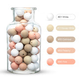 50pc/lot Silicone Loose Baby Bead 12mm DIY Chewable Colorful Teething Pacifier Chain Bracelet BPA Free Silicone Beads