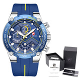 New Watches Mens Luxury Brand Big Dial Watch Men Waterproof Quartz Wristwatch Sports Chronograph Clock