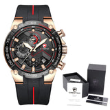 New Watches Mens Luxury Brand Big Dial Watch Men Waterproof Quartz Wristwatch Sports Chronograph Clock