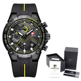 New Watches Mens Luxury Brand Big Dial Watch Men Waterproof Quartz Wristwatch Sports Chronograph Clock