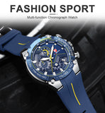 New Watches Mens Luxury Brand Big Dial Watch Men Waterproof Quartz Wristwatch Sports Chronograph Clock