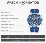 New Watches Mens Luxury Brand Big Dial Watch Men Waterproof Quartz Wristwatch Sports Chronograph Clock