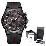 New Watches Mens Luxury Brand Big Dial Watch Men Waterproof Quartz Wristwatch Sports Chronograph Clock