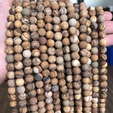 Natural Stone Matte Amazonite Round Beads for Jewelry Making  Gem Loose Beads Diy Bracelet Necklace  4/6/8/10mm