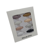 8pcs/lot Scarf Brooch Pin Headscarf Shawl Scarf Lady Muslim Scarf Hijab Clips Pin Fixed Straps Anti Slip Brooch