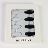 8pcs/lot Scarf Brooch Pin Headscarf Shawl Scarf Lady Muslim Scarf Hijab Clips Pin Fixed Straps Anti Slip Brooch