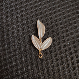 10pcs KC Gold Plated Leaves Pendant Enamel Leaf Charms Metal Alloy Accessories For DIY Jewelry Making