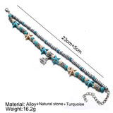 Bohemia Anklets For Women Shell Starfish Turtle Tree of Life Elephant Sandals Shoes Barefoot Beach Ankle Bracelet Foot Jewelry
