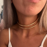 Punk Gold Silver Color Choker Necklace for Women Geometric Metal Collar Choker Fashion Statement Necklace