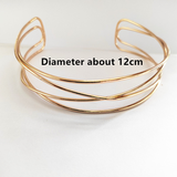 Punk Gold Silver Color Choker Necklace for Women Geometric Metal Collar Choker Fashion Statement Necklace