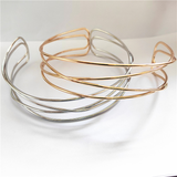 Punk Gold Silver Color Choker Necklace for Women Geometric Metal Collar Choker Fashion Statement Necklace