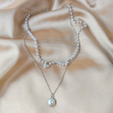 New Beads Neck Chain  Pearl Choker Necklace Gold Color Goth Chocker Jewelry On The Neck Pendant Collar For Women