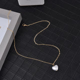 New Beads Neck Chain  Pearl Choker Necklace Gold Color Goth Chocker Jewelry On The Neck Pendant Collar For Women