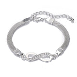 Rhinestone Infinity Bracelet Men's Women's Jewelry 8 Number Pendant Charm  Couple Bracelets For Lover Friend Women Gifts
