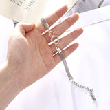 Rhinestone Infinity Bracelet Men's Women's Jewelry 8 Number Pendant Charm  Couple Bracelets For Lover Friend Women Gifts