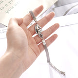Rhinestone Infinity Bracelet Men's Women's Jewelry 8 Number Pendant Charm  Couple Bracelets For Lover Friend Women Gifts