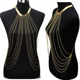 Sexy Chain Necklace Women Necklaces&Pendants Tassel Alloy Punk Long Necklace New Designer Female Fashion Jewelry