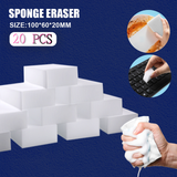 10/20/30 PCS White Sponge Eraser Melamine Cleaner Multi-Functional Kitchen Bathroom Cleaning Tools Sponge 100*58*20mm