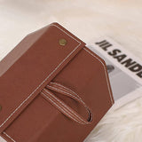 Multifunctional Folding Glasses Storage Box Hallway Multi-Grid Jewelry Gift Box Vintage high-end PU Leather Glasses case