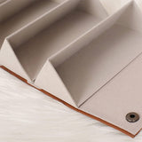 Multifunctional Folding Glasses Storage Box Hallway Multi-Grid Jewelry Gift Box Vintage high-end PU Leather Glasses case