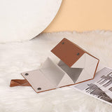 Multifunctional Folding Glasses Storage Box Hallway Multi-Grid Jewelry Gift Box Vintage high-end PU Leather Glasses case