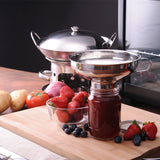 Stainless Steel Funnel Is Suitable For Liquid Kitchen Multifunctional Tool Thickening Wide Mouth Narrow Mouth Practical