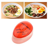 1pc Egg Timer Kitchen Electronics Gadget Color Changing Yummy Soft Hard Boiled Eggs Cooking Eco-Friendly Resin Red Timer Tool