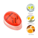 1pc Egg Timer Kitchen Electronics Gadget Color Changing Yummy Soft Hard Boiled Eggs Cooking Eco-Friendly Resin Red Timer Tool