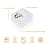 Transparent Wall Hooks Strong Self Adhesive Door Wall Hangers Hook Home Storage Hooks Suction Cup Heavy Load Hook Holder Racks