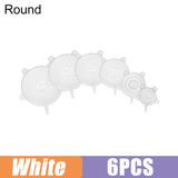 6 PCS Reusable Silicone Food Cover Stretch Lids Elastic Bowl Microwave Cover Kitchen Wrap Fresh Keeping Silicone Caps