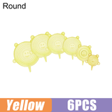 6 PCS Reusable Silicone Food Cover Stretch Lids Elastic Bowl Microwave Cover Kitchen Wrap Fresh Keeping Silicone Caps