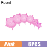 6 PCS Reusable Silicone Food Cover Stretch Lids Elastic Bowl Microwave Cover Kitchen Wrap Fresh Keeping Silicone Caps