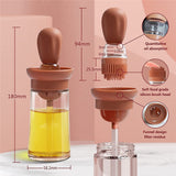 Kitchen Set Oil Dispenser Barbecue Glass Mixing Condiment Bottle Vinegar Soy Sauce Spray Oiler Seasoning Condiment Bottle