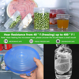 6 PCS Reusable Silicone Food Cover Stretch Lids Elastic Bowl Microwave Cover Kitchen Wrap Fresh Keeping Silicone Caps