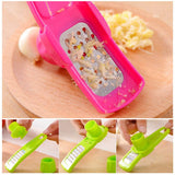Garlic Crusher Press Ginger Garlic Grinding Grater Cutter Manual Garlic Mincer Chopping Peeler Garlic Tool Kitchen Accessories
