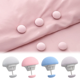4PCS BedSheet Quilt Clip One Key To Unlock Blankets Cover Fastener Clip Holder BedSheet Mushroom Shape Macaron Non-Slip Fitted