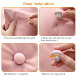 4PCS BedSheet Quilt Clip One Key To Unlock Blankets Cover Fastener Clip Holder BedSheet Mushroom Shape Macaron Non-Slip Fitted