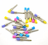 Universal 100pcs New Color Nylon Latch Flat Polishing Polisher Dental Brush For Sale