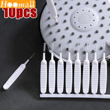 10pcs Shower Head Hole Cleaning Brush Multifunction Cleaning Tools Anti-clogging Small Brush Pore Gap Cleaning Brushes