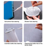 10pcs Shower Head Hole Cleaning Brush Multifunction Cleaning Tools Anti-clogging Small Brush Pore Gap Cleaning Brushes
