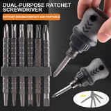 12 in 1 Cross Multi-Function Telescopic Bit Mini Screwdriver Ratchet Dual-Purpose Screwdriver Repair Hand Tool Household