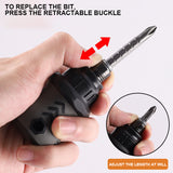 12 in 1 Cross Multi-Function Telescopic Bit Mini Screwdriver Ratchet Dual-Purpose Screwdriver Repair Hand Tool Household