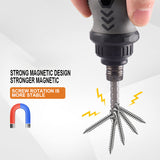 12 in 1 Cross Multi-Function Telescopic Bit Mini Screwdriver Ratchet Dual-Purpose Screwdriver Repair Hand Tool Household