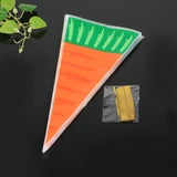 20PCS Easter Cute Rabbit Carrot Ear Biscuit Bag Candy Biscuit Gift Bag Snack Baking Packaging Supplies Easter Decoration bag
