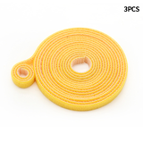 3Pcs 2m Plant Ties Nylon Plant Bandage Velcro Tie Home Garden Plant Shape Tape Hook Loop Bamboo Cane Wrap Support Accessories