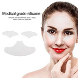 11 Pcs Reusable Silicone Chest Pads,Silicone Neck Pad Forehead Pad Set Cleavage Pad Eye Mask Cheek Stick Facial Care Tools
